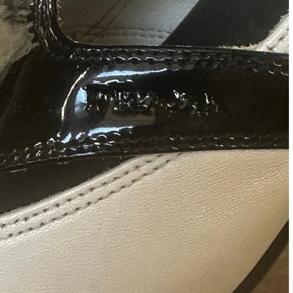 Prada Sport lace-up colorblock leather heels red black cream women 39.5 US 9–9.5 - Picture 5 of 14